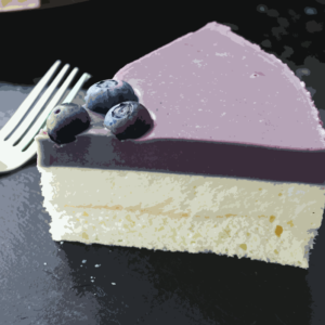 Blueberry Lemon Marshmallow Mousse Pie