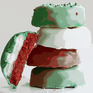 Red Velvet Marshmallow Cookies