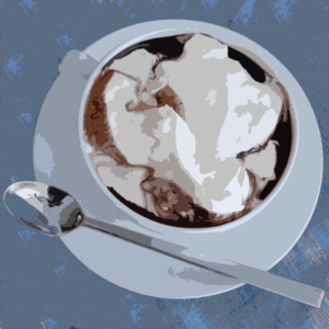 Decadent Dark Hot Chocolate with Vanilla-Infused Whipped Sugar